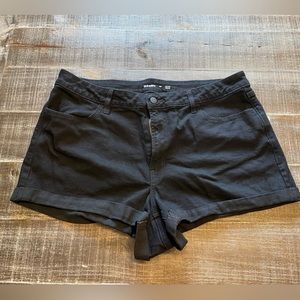 Black Old Navy high-rise shorts. 3” inseam.